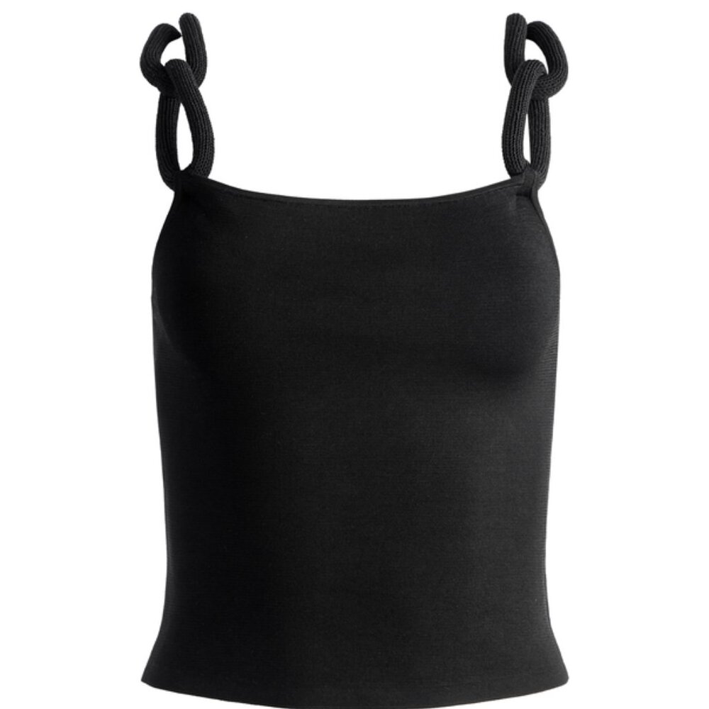 Alice + Olivia GRETEL TOP WITH CHAIN CORD STRAPS